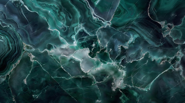 Abstract Aerial View of Turquoise Mineral Textures and Patterns