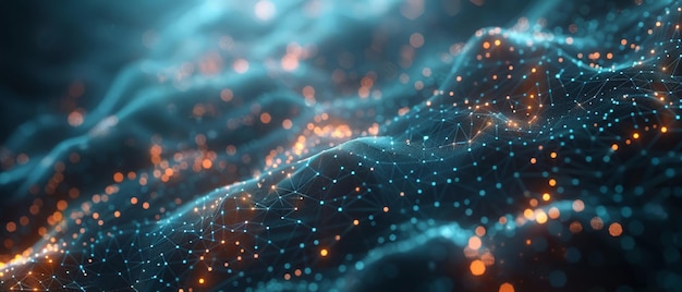 abstract ai technology visuals digital network patterns futuristic design