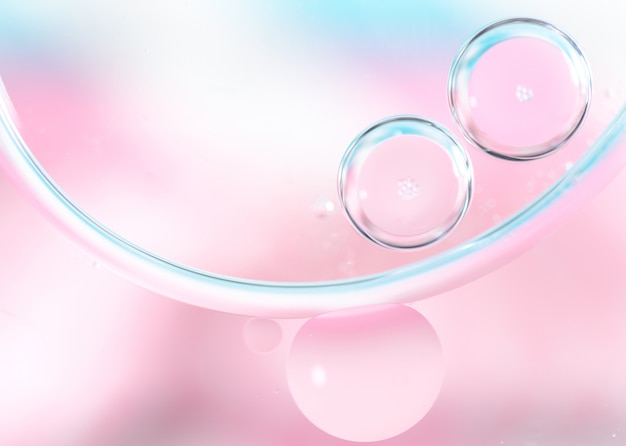 abstract air bubble with pastel colour