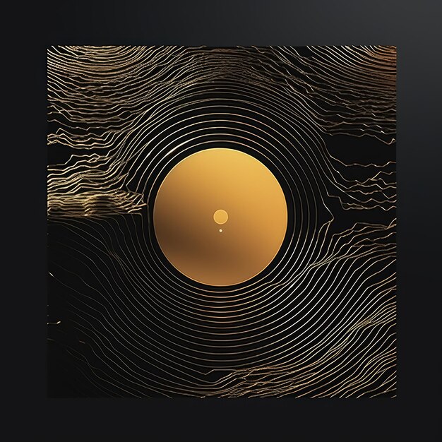 abstract album music cover balck gold