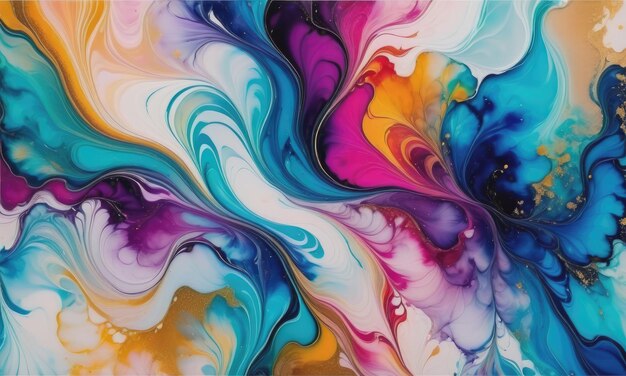 Abstract Alcohol in colorful background