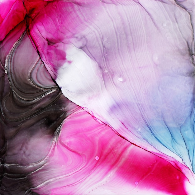 Abstract alcohol ink texture, macro photo