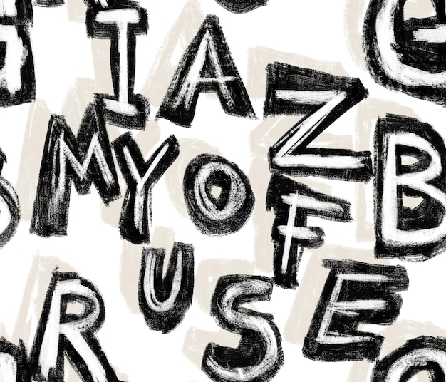 abstract alphabet pattern