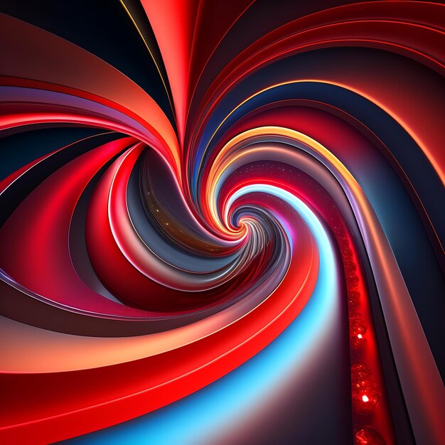 Abstract amazing background of colorful glowing swirl red shapes Beautiful bright colorful surface