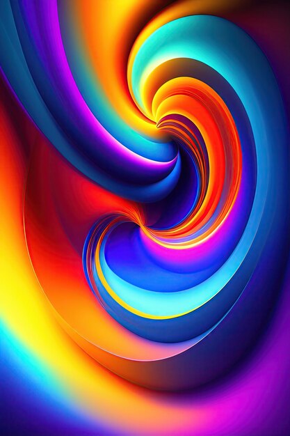 Abstract amazing background from colorful blue swirl shapes fantasy light background