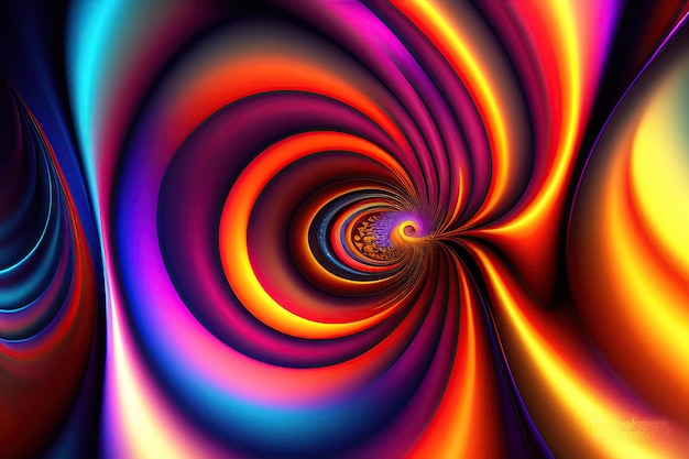 Abstract amazing background from colorful fractal shapes Digital fractal art 3d rendering