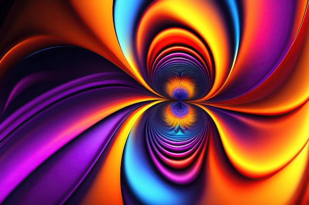 Abstract amazing background from colorful fractal shapes digital fractal art 3d rendering