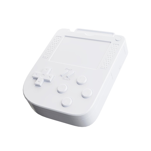 Photo abstract arcade old school joypad gamepad or game console in clay style 3d rendering