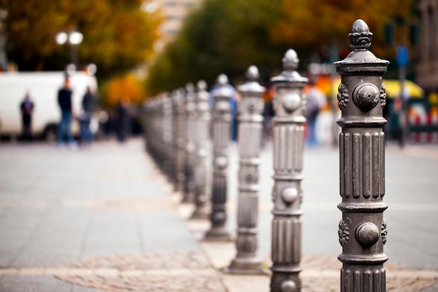 Abstract Architecture Design of Iron Fences Photo