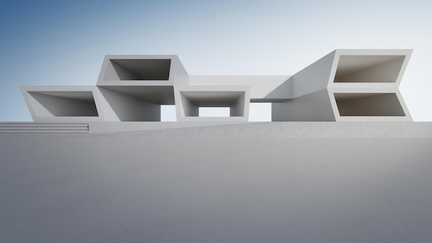 Abstract architecture design of modern building