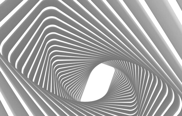 Abstract architecture tunnel background. 3d illustration