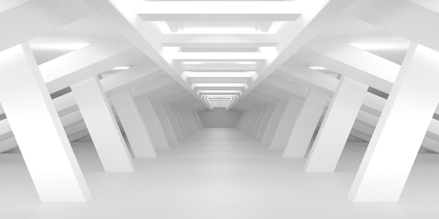 Abstract Architecture Tunnel Corridor Background Large Hall Hangar Architectural Interior Backdrop