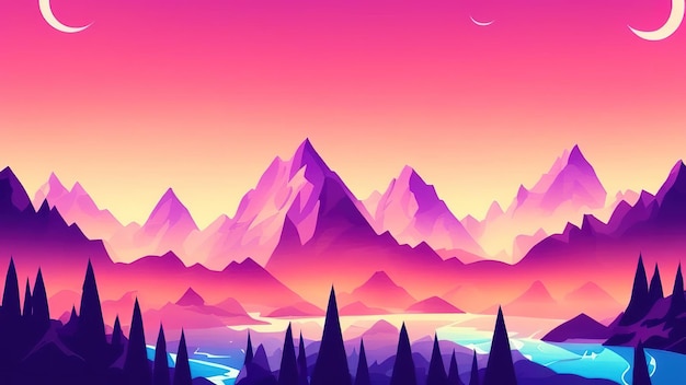 Abstract Arrangements Landscapes mountains