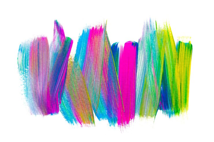 Photo abstract art background hand drawn acrylic painting brushstrokes pastel colourful texture acrylic paint on canvas picture for artwork design or backdrop text message modern contemporary art