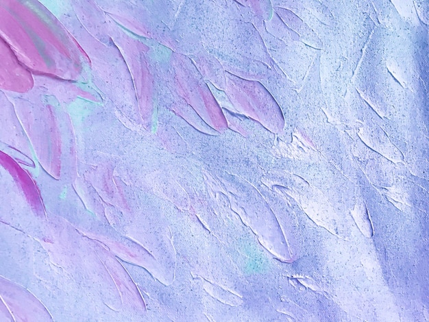 추상 예술 배경 밝은 보라색과 파란색 색상 진주 라일락 브러시 스트로크와 캔버스에 수채화 그림