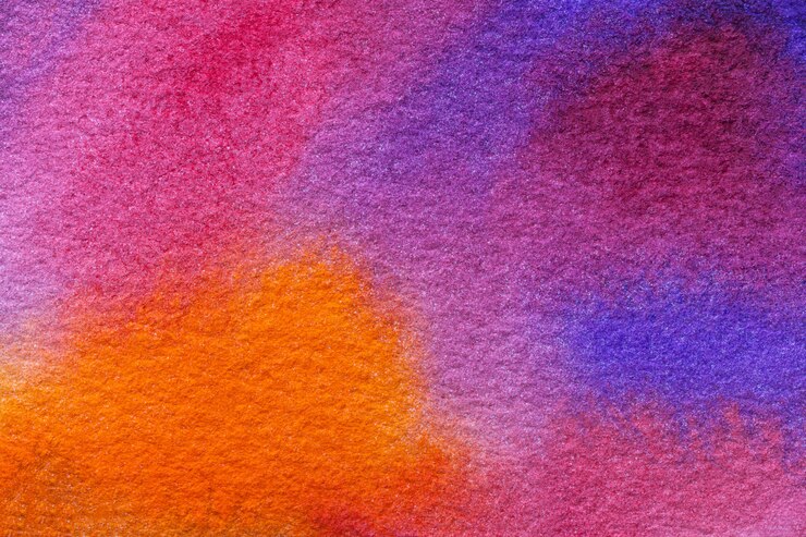 Photo abstract art background light purple and blue colors, watercolor painting on canvas ,