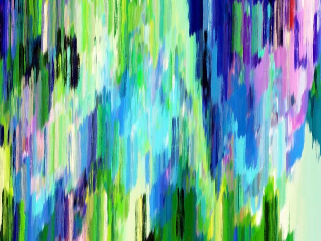 Abstract art background line brush colorful green blue pink