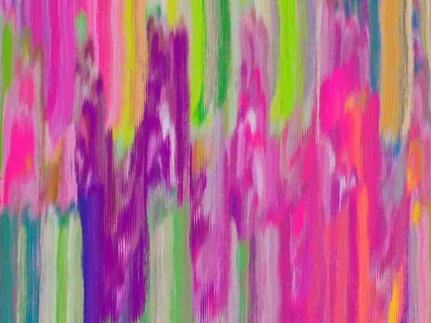 Abstract art background line brush colorful green purple pink