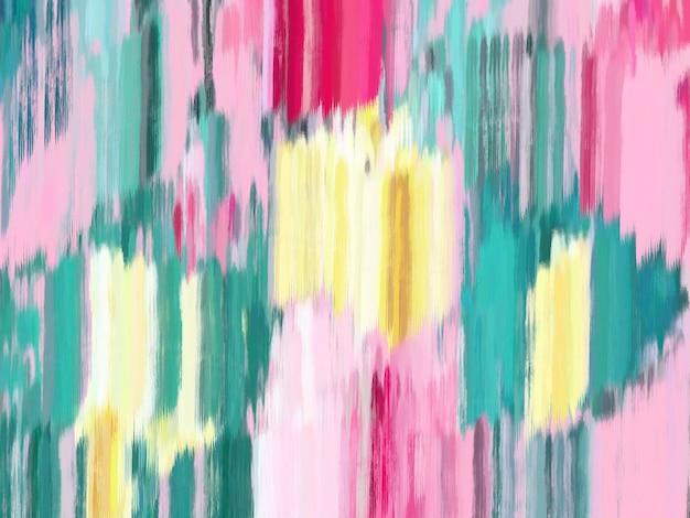 Abstract art background line brush colorful pink green yellow