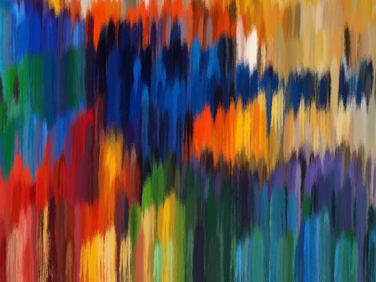 Photo abstract art background line brush colorful