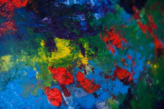 Abstract art background of oil paints