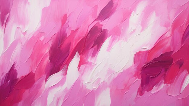 Photo abstract art banner mixed with pink and white oil paint
