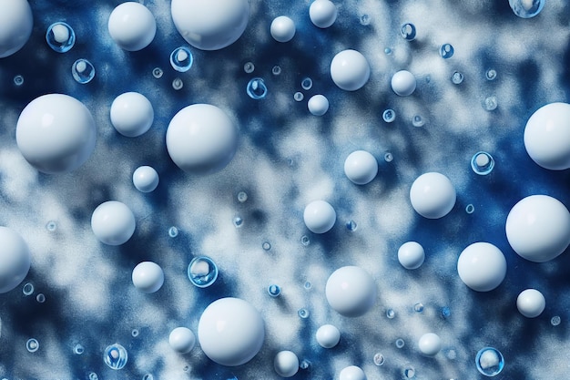 Foto abstract art vernice blu sfondo blu bubblescirclesbackground