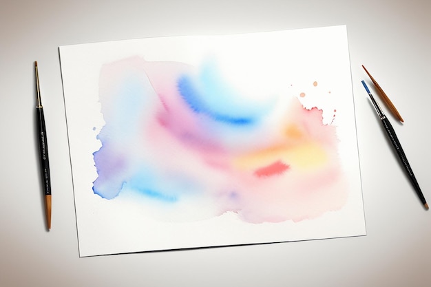 Photo abstract art chinese watercolor art background colorful texture simple design ink wash painting