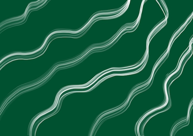 Abstract art dark green color background with wavy white lines Backdrop with curve fluid emerald striped ornate Wave pattern Modern graphic design with futuristic element