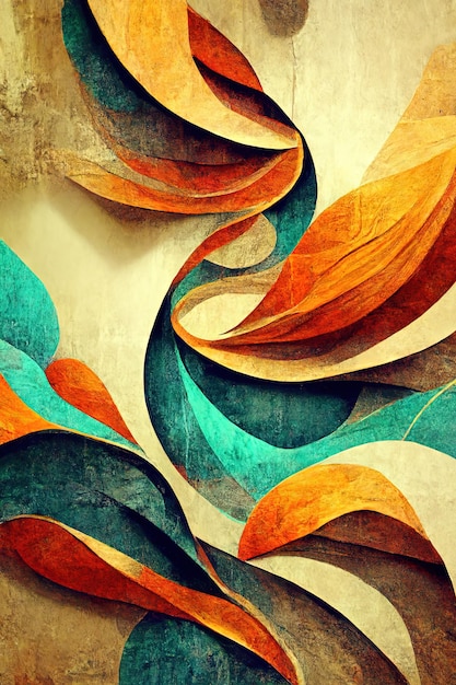 Abstract art in earthy colors beautiful background texcture