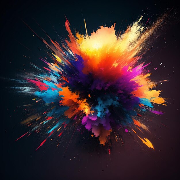 Abstract art explosion