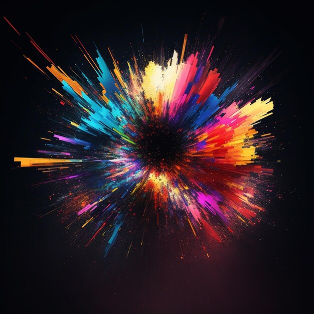 Abstract art explosion