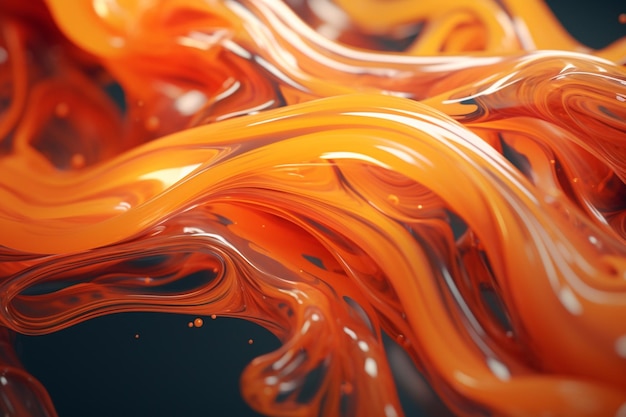 Abstract art of fluid forms