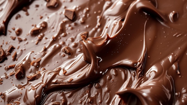 Abstract art of melting chocolate ideal for showcasing dessert creations