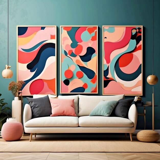 abstract art mockups