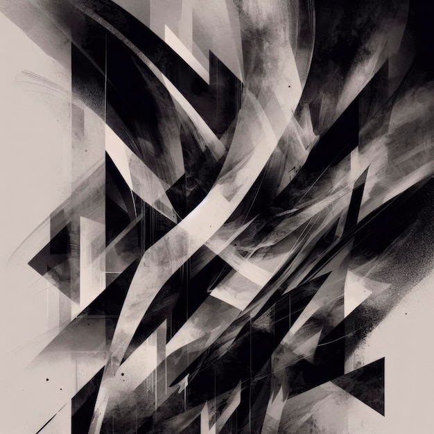 abstract art monochromatic Duotone style