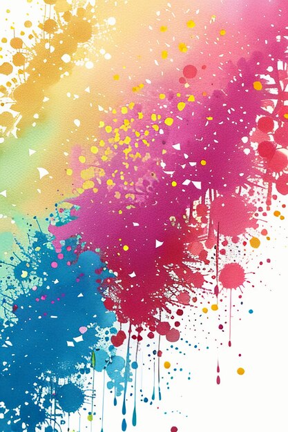 Photo abstract art watercolor ink illustration colorful elements design background wallpaper