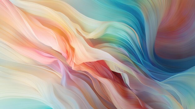 Abstract art wavy gradient background ai generative