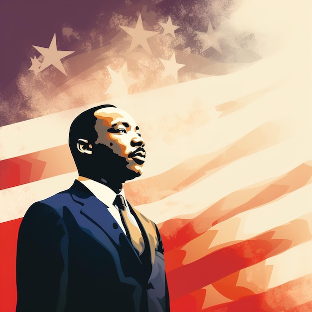 사진 mlk의 추상 예술 작품 day vector 일러스트레이션