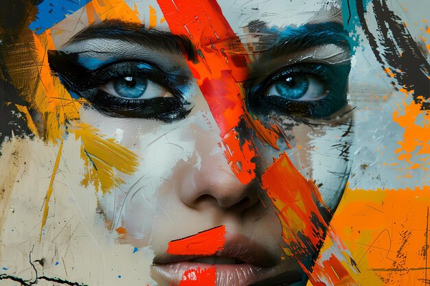 Abstract Artistic Beauty Portrait