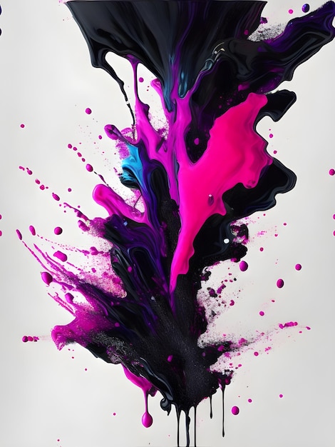 Abstract artistic colourful background design splash art banner