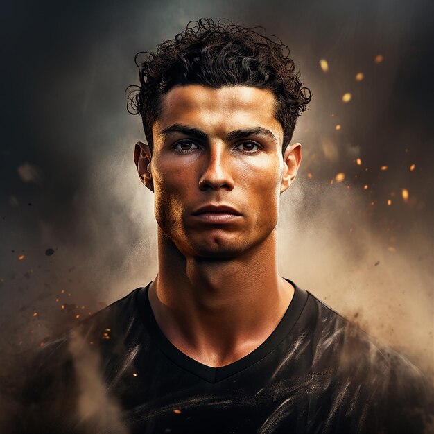 Photo abstract artistic cristiano ronaldo