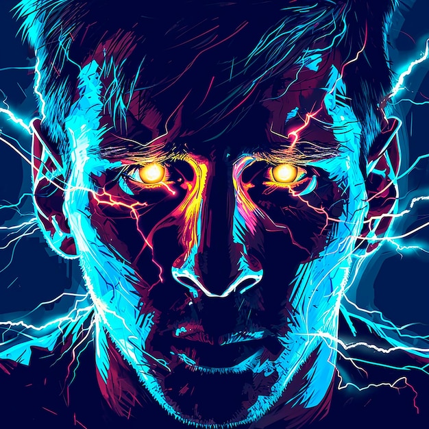 abstract artistic illustration Leo Messi