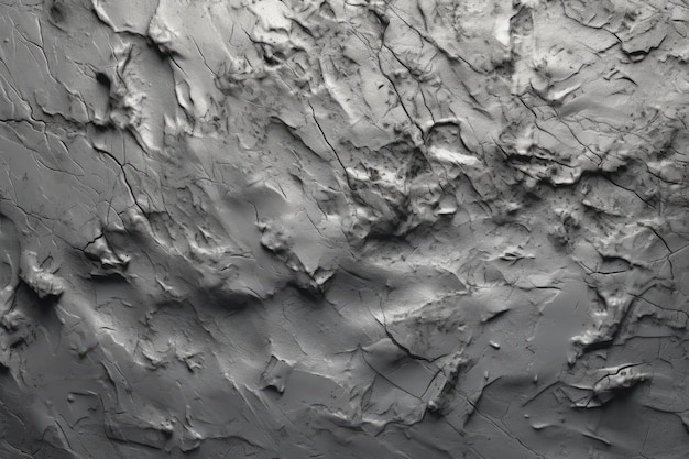 Abstract Artistic Render of Rough Concrete Texture in Monochromatic Gray