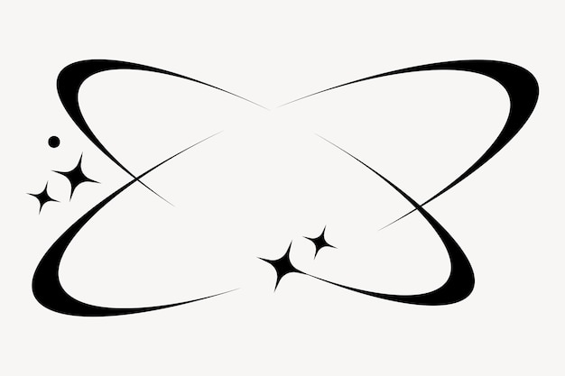 抽象的な原子軌道の星