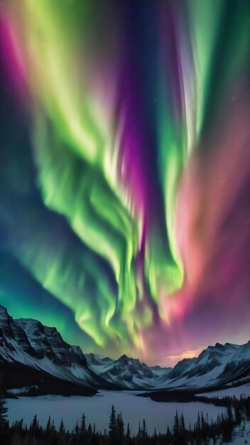 Abstract aurora background