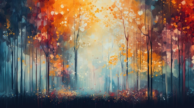 Abstract autumn background Generative AI