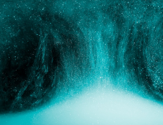 写真 抽象的な紺碧の霧のビット
