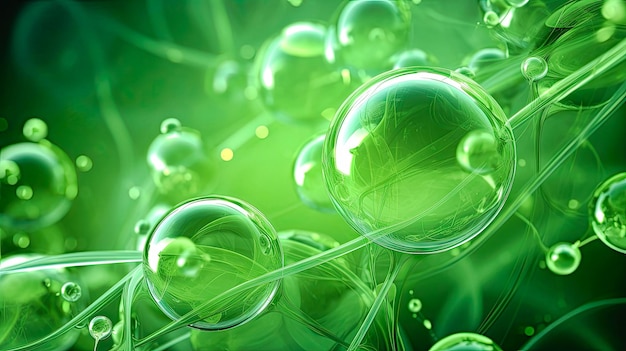 abstract baby green energy cells