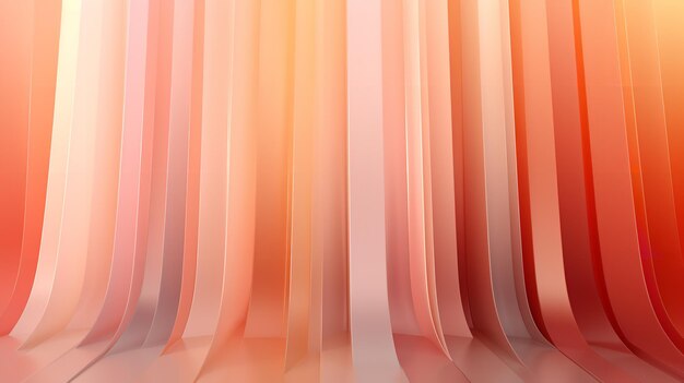 Abstract backdrop with stripes in different tones of peach fuzz modern stylish tone generative ai